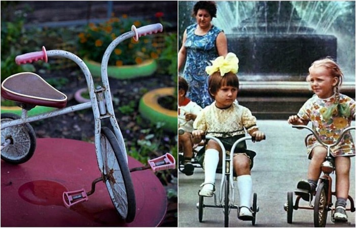 Для советского ребенка этот смешной велосипед с педалями на переднем колесе был мечтой, которая сбывалась далеко не у всех.