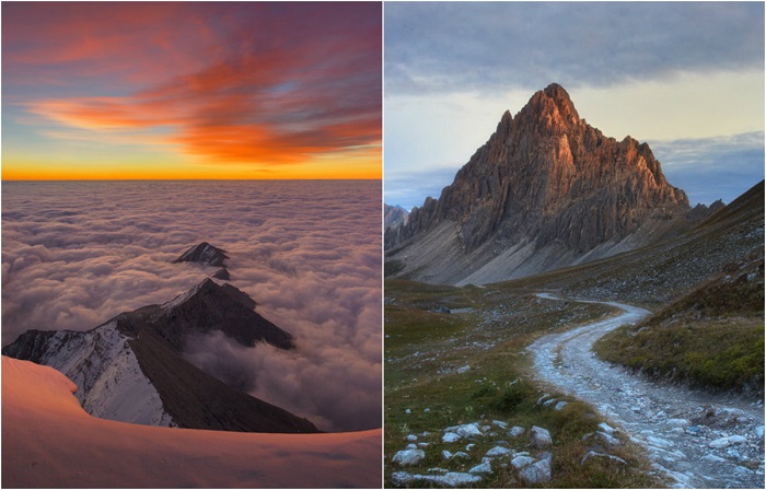 Красота и величие Альпийских гор.