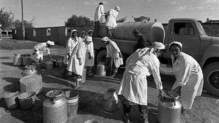 Снабжение населения крупных городов молоком в СССР производилось организованно, под строгим санитарным контролем.