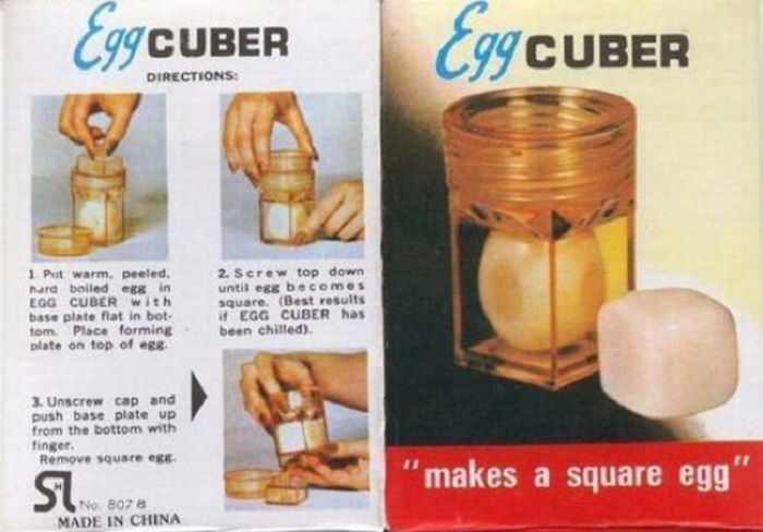 Egg Cuber превращает яйца обычной формы в квадратные.