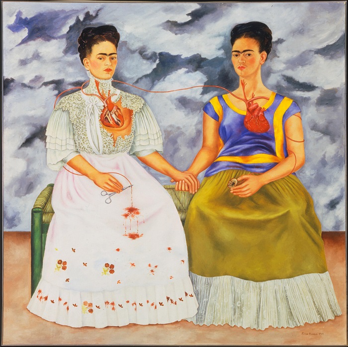 Эту картину Фрида Кало написала под впечатлением после разрыва отношений с супругом Диего Риверой.