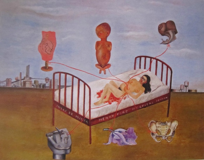 Фрида Кало – первая художница, которая обратилась к теме потери ребенка в своих работах.