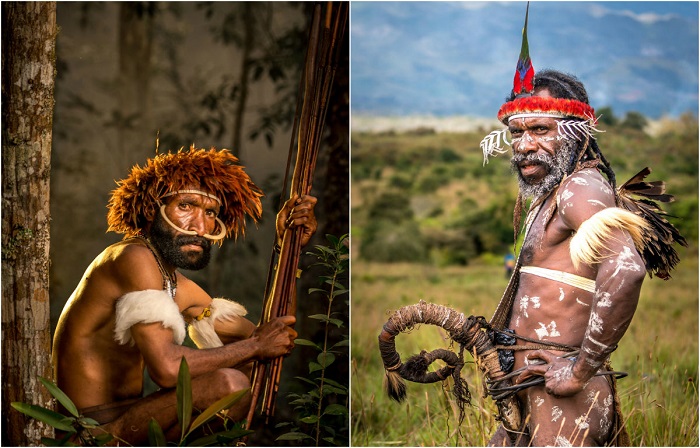 Одно из самых изолированных племен, живущее глубоко в горах Западной Новой Гвинеи, Индонезия.