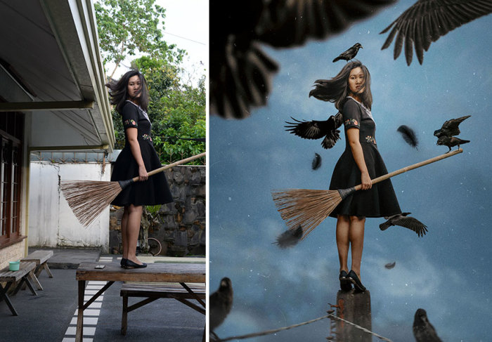 Филиппинская художница Катрина Ю (Katrina Yu) создает сказочные миры из обычных фотографий.