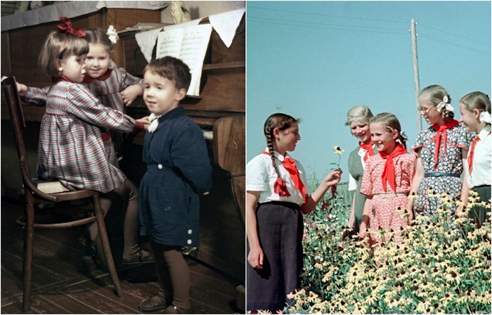 Цветные фотографии советского Минска 1950-х годов.