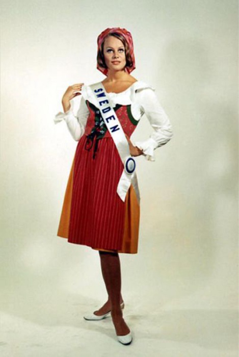 Вторая победительница конкурса «Мисс Вселенная 1966» из Швеции.