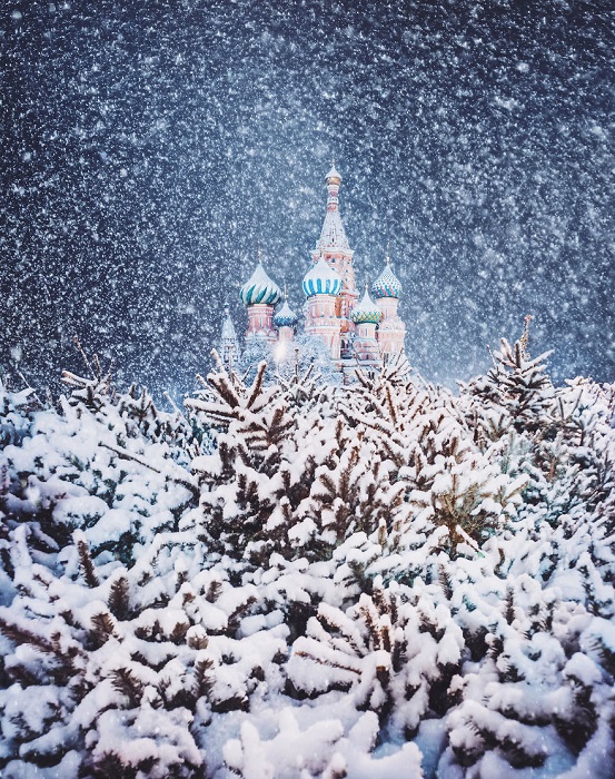 Волшебный кадр сказочной зимы.