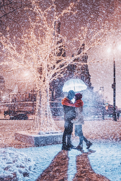 Зимний вечер – пора влюбленности.