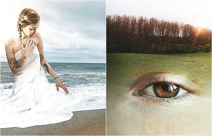 Игра с текстурами и цветами Моника Карвальо обнаруживает сходство между фотографиями.