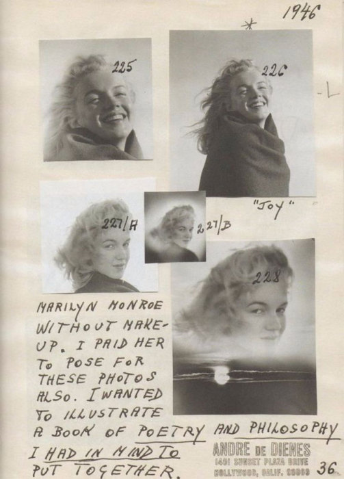 Мэрилин Монро на снимках Андре Де Диенеса.
