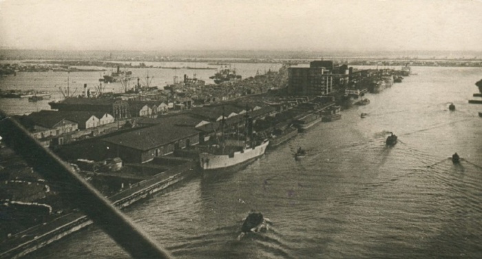 Морской канал ленинградского торгового порта, 1931 год.