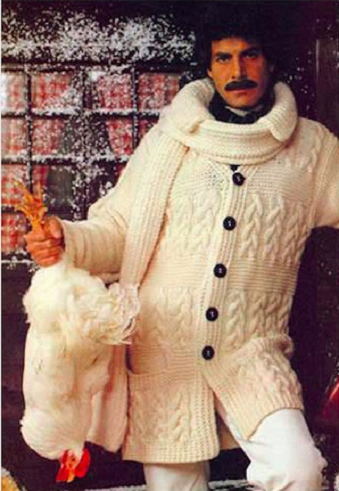 В 70-х такой кардиган считался последним писком моды.
