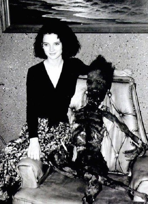 Вайнона Райдер на съёмках фильма «Битлджус», 1987 год.