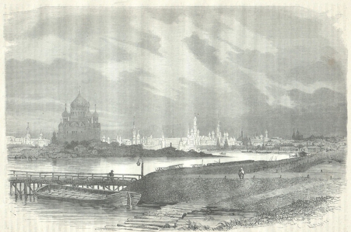 Вид Москвы с Воробьевых гор, 1825 год.