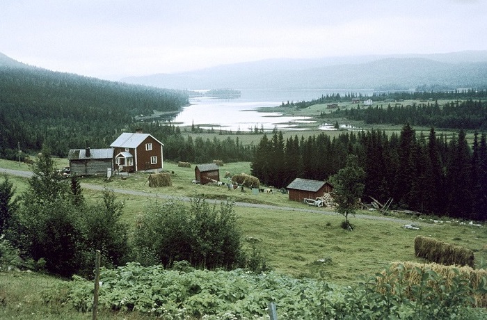 Цветные ретро-фотографии Швеции.