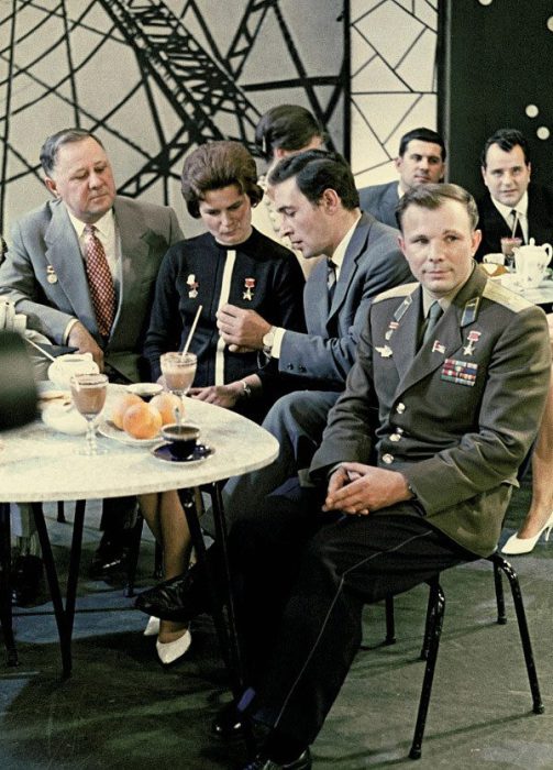 Гости Центральной студии телевидения, 1963 год.