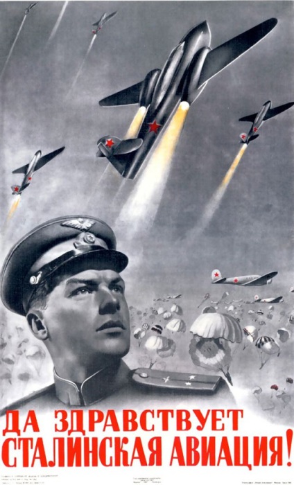 Плакат СССР «Авиация».