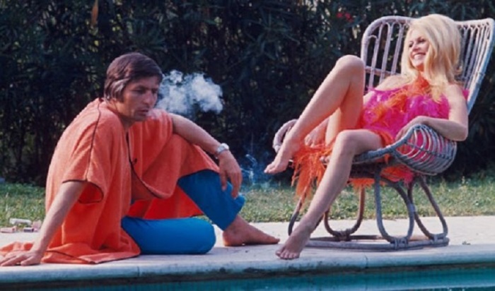 Французская кинозвезда Брижит Бардо (Brigitte Bardot) со своим мужем Гюнтером Саксом (Gunter Sachs) в Риме.