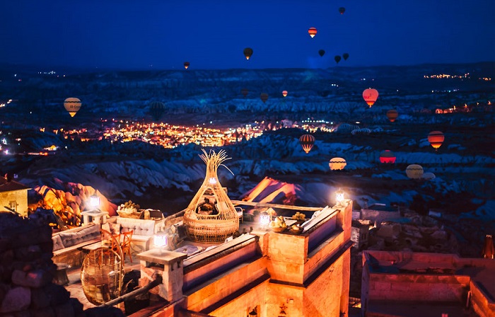 Фестиваль воздушных шаров в Каппадокии.