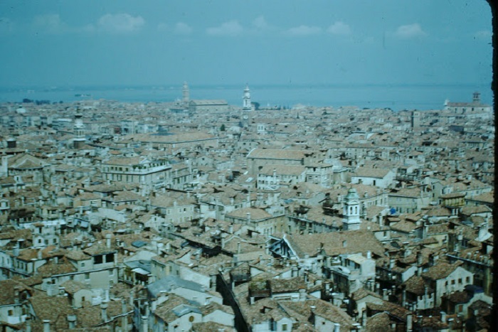 Вид с башни Сан-Марко, 1954 год.