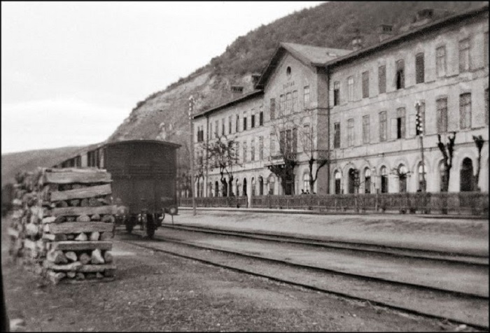 Железнодорожная станция Базяш, 1903 год.
