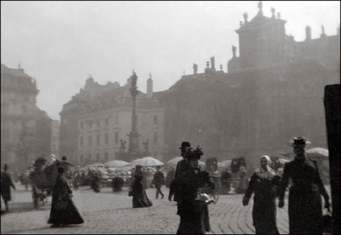 Раннее утро на центральном рынке. Вена, 1903 год.