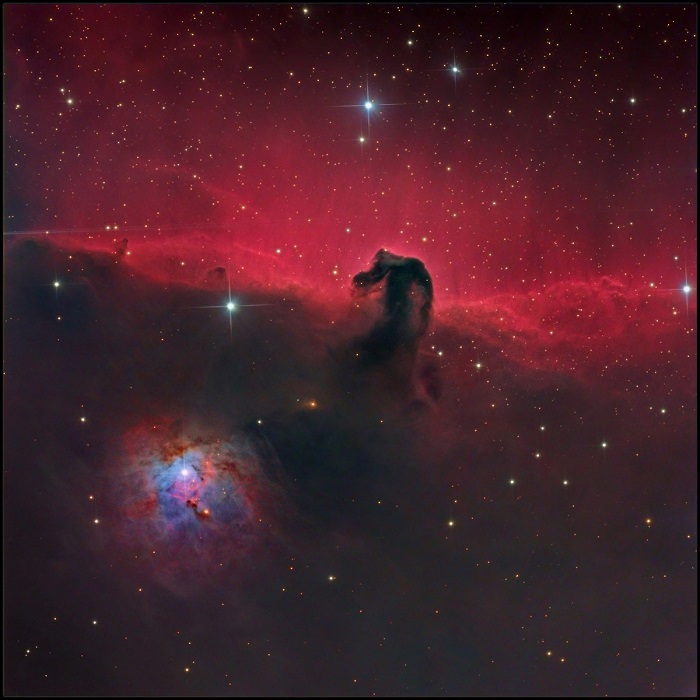 Игнорирование туманности NGC 2023.
