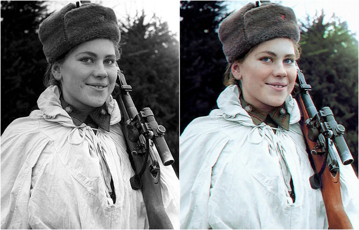 Роза Шанина - первая женщина-снайпер, которая получила Орден Славы II и III степени.