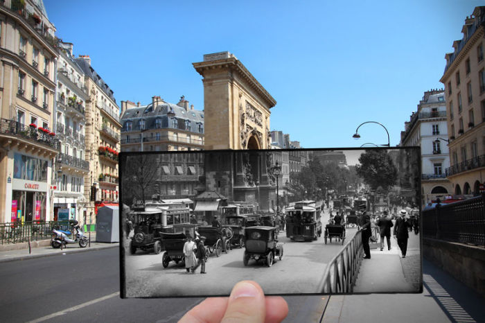 Пересекающая бульвар улица Сен-Дени - одна из самых старых торговых улиц Парижа.