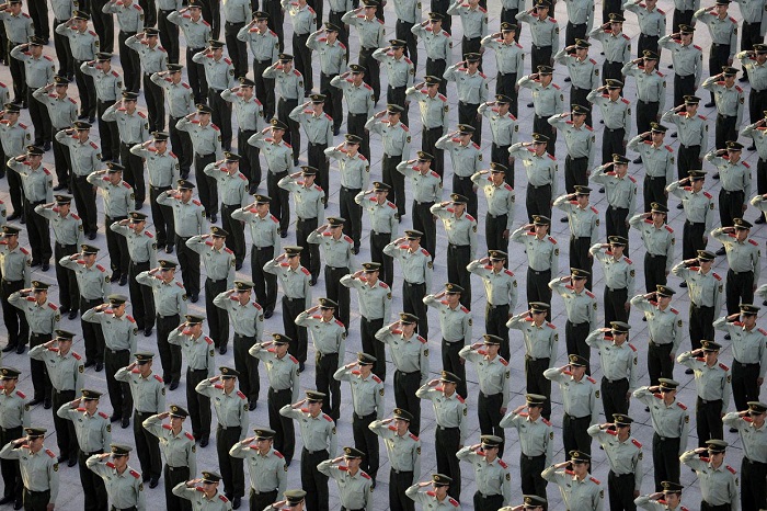 Праздник в честь 65-й годовщины со дня основания Китайской Народной Республики, Китай. 1 октября 2014 г. Фото Reuters.