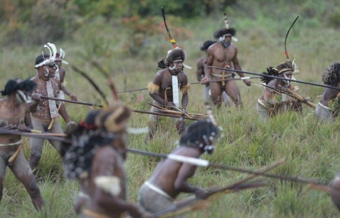 Основными занятиями мужчин племени Дани были: охота и война с соседними племенами.