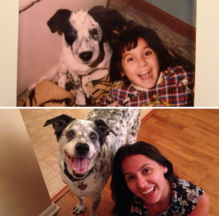 Дружба между девочкой и ее собакой длится с 1997 года.