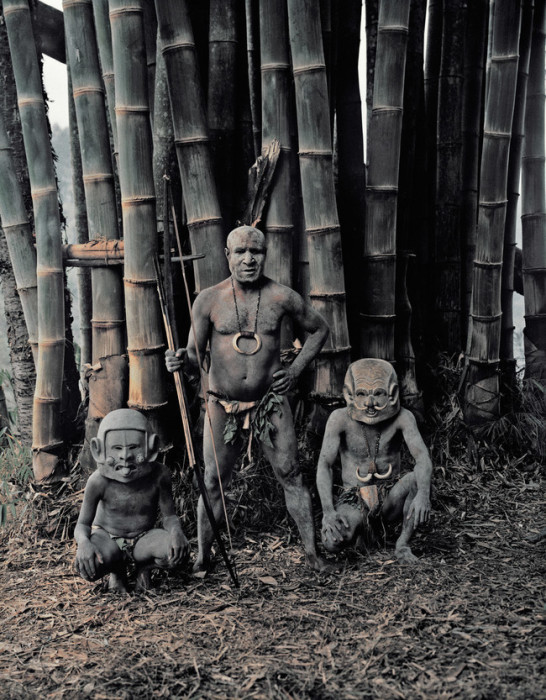 Папуасский народ из города Горока, провинция Истерн-Хайлендс.