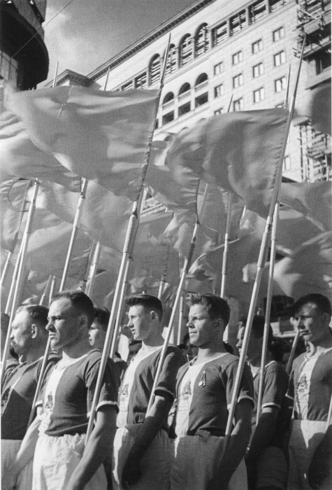 На параде в Москве, 1937 год.