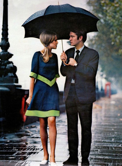 Снимок сделан в Лондоне для журнала мод, 1966 год.