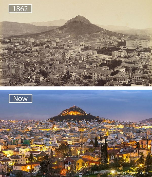 Известные города мира тогда и сейчас.