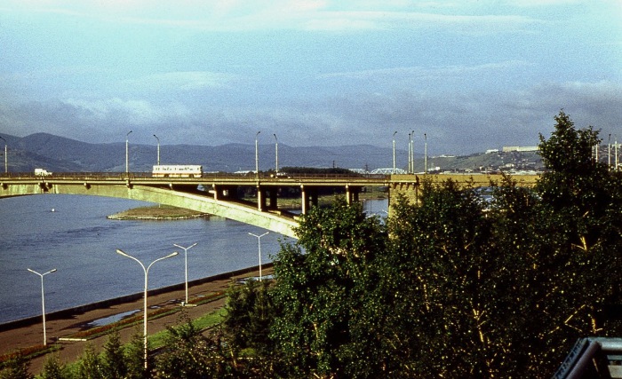 Мост через Енисей.