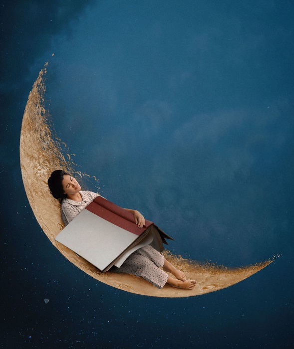 Читая книжки на ночь, можно увидеть нереальные сны.