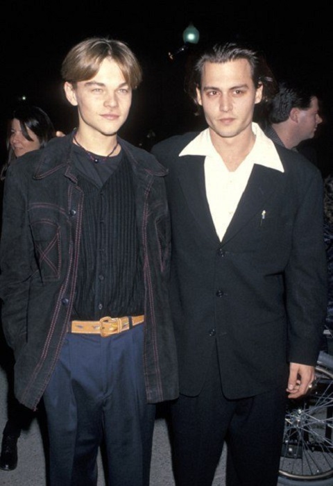 Главные звезды фильма «Что гложет Гилберта Грейпа», снятого в 1993 году, - 19-летний Лео и 30-летний Депп.