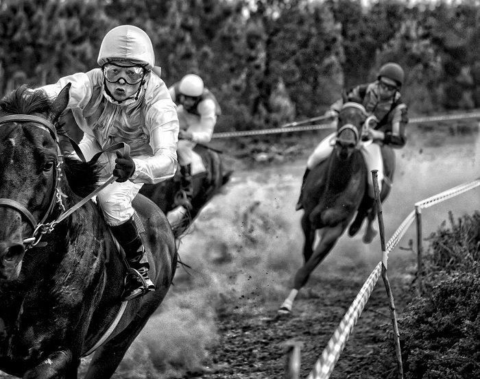 2-е место занял испанский фотограф Адольфо Энрикес Кало (Adolfo Enriquez Calo), запечатлевший любительские скачки в Монте-Энкса (Испания).