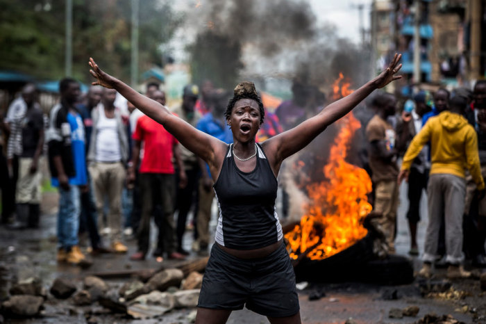 Смертоносные беспорядки, насильственные протесты после выборов в Кении. Автор фотографии: Луис Тато.
