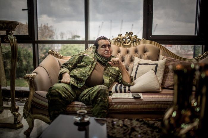 Мохаммад Джабер, могущественный военачальник Сирии, генерал и основатель ополченцев пустыни Хокс, базирующихся в Латакии. Автор фотографии: Кристиан Вернер.