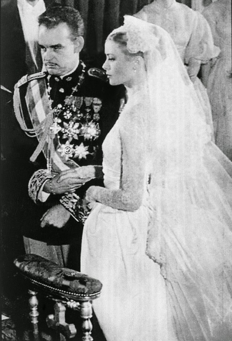 Свадьба американской актрисы и тринадцатого князя Монако с 1949 по 2005 из династии Гримальди, 1956 год.