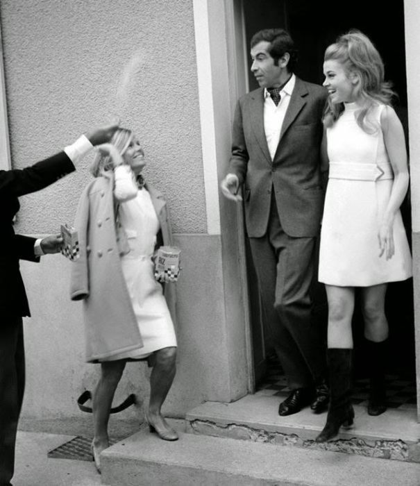 Свадьба американской модели и французского кинорежиссёра, 1965 год.