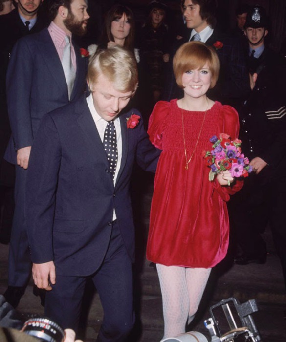 Свадьба знаменитой британской певицы и великого актёра, 1969 год.