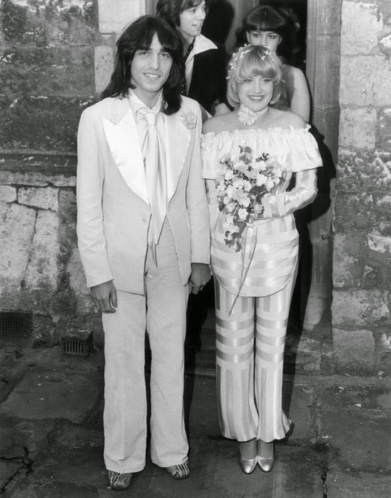 Свадьба музыканта и телеведущей, 1977 год.