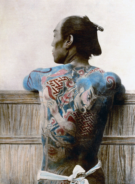 Татуировка жениха, Япония, 1880 год.