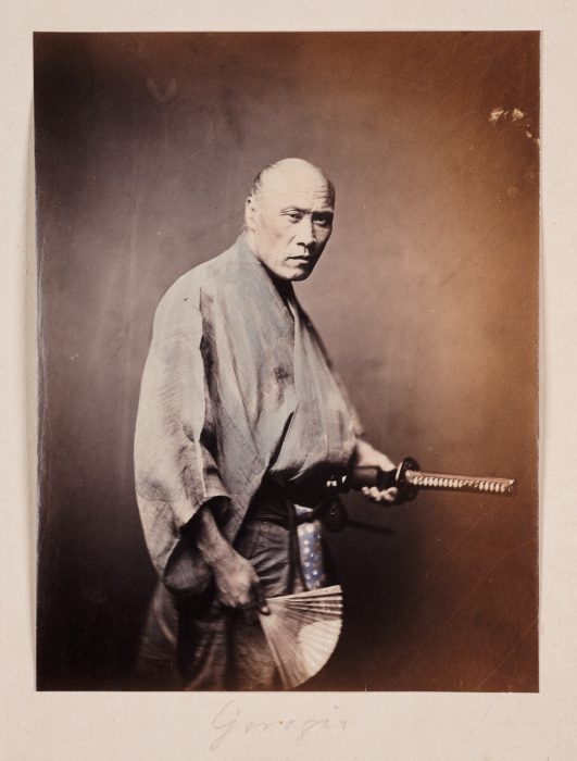 Самурай, боровшийся на стороне императора в период войны Босин, 1864 год.