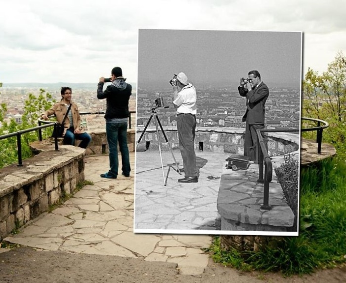 Самый панорамный пункт, чтобы фотографировать Будапешт во всей своей величественности. 1957-2014 года.