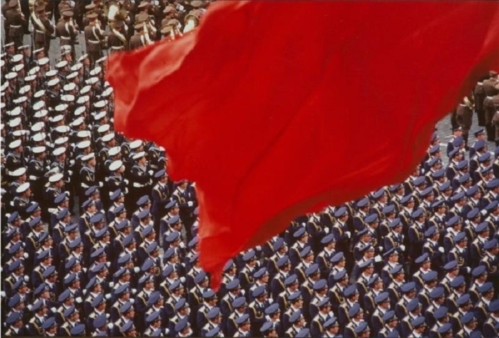 Великолепный парад на Красной площади. 9 мая 1984 года.